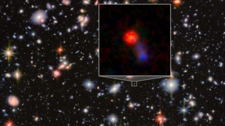 JWST обнаружил галактику доктора Джекила и мистера Хайда в ранней Вселенной