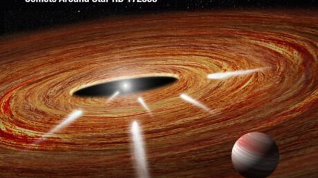 Телескоп Webb наблюдает «дым» от столкновения экзокомет вокруг ближайшей звезды