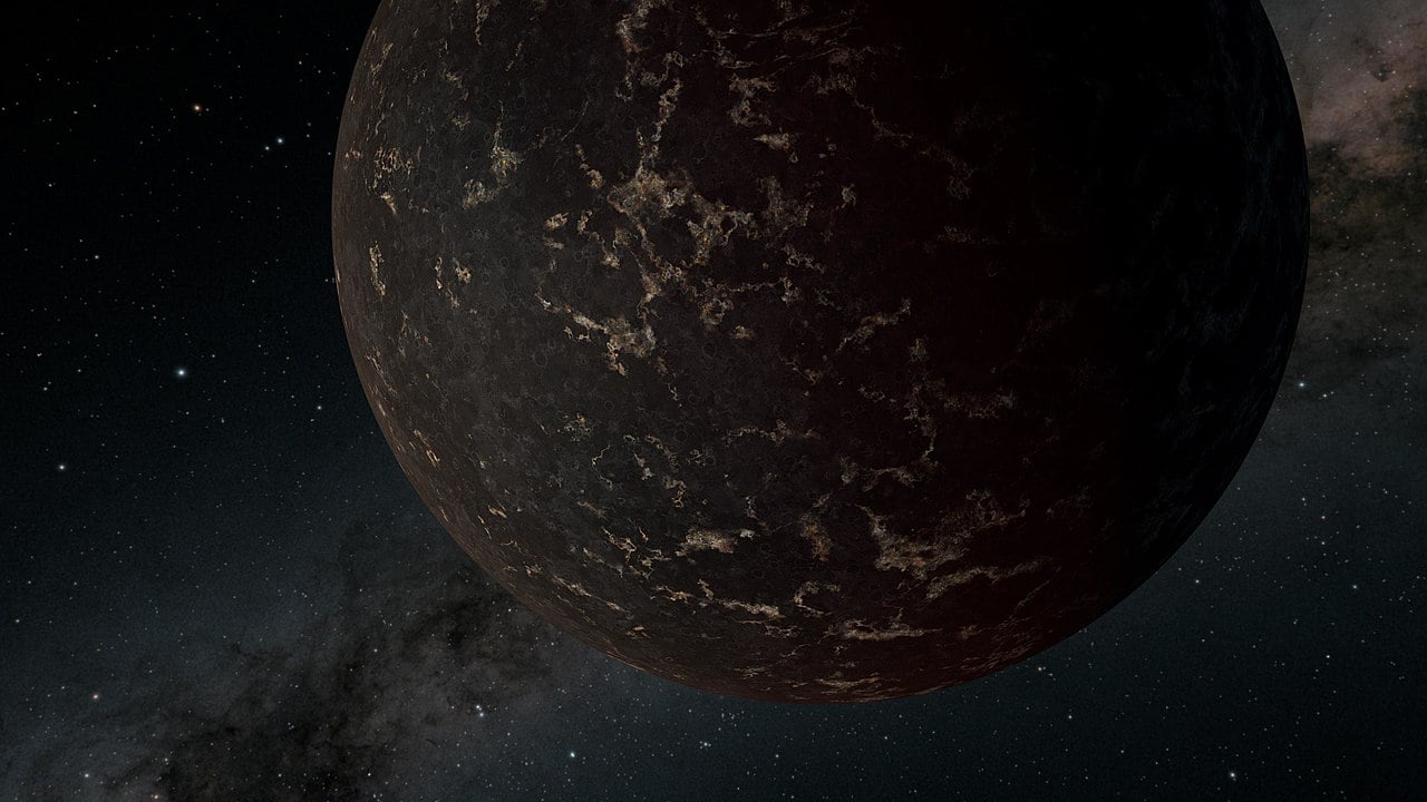 JWST исследует темную и безвоздушную суперземлю