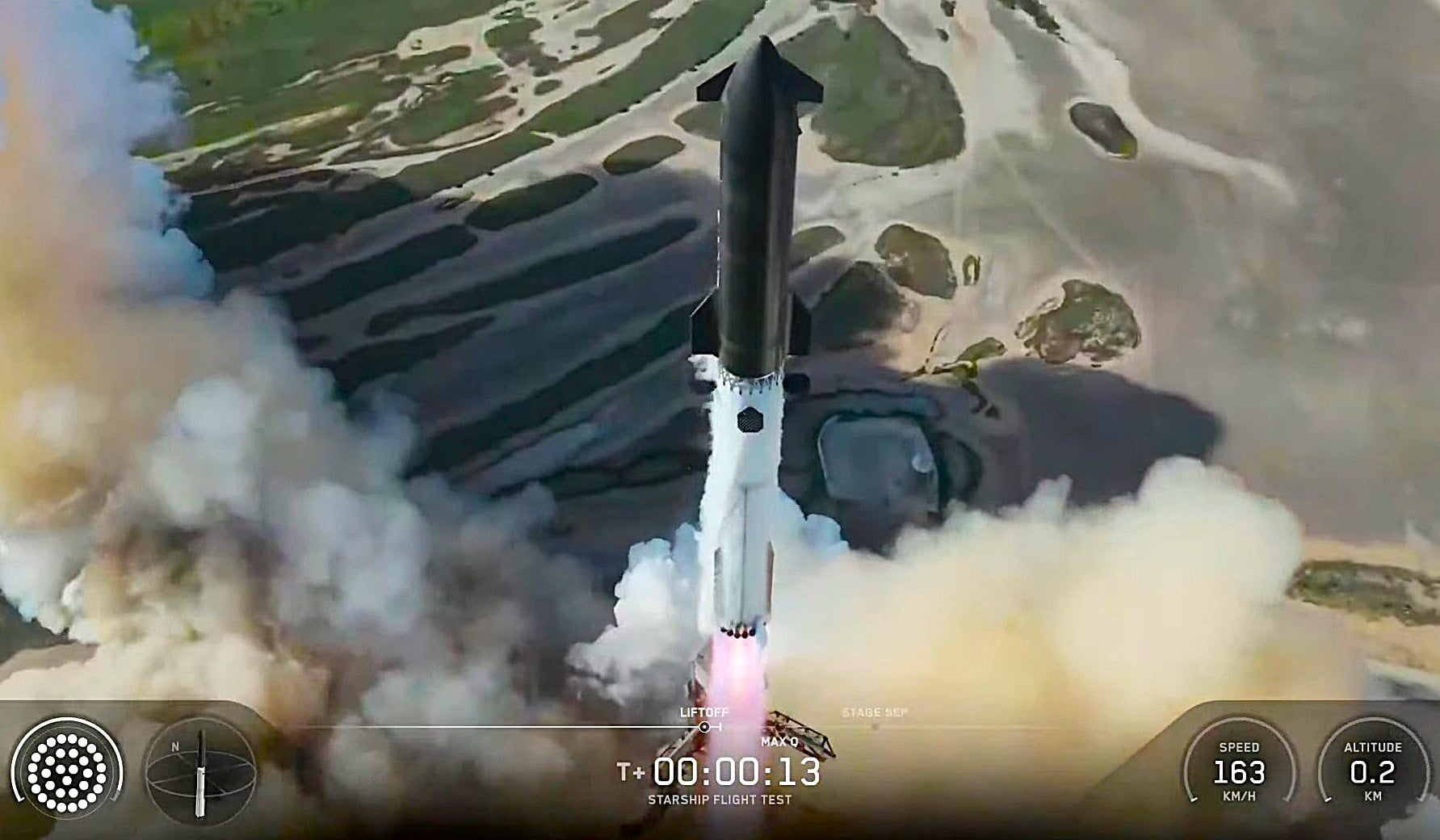 Удачное число 13: Starship запускает спутники Starlink и безопасно приземляется