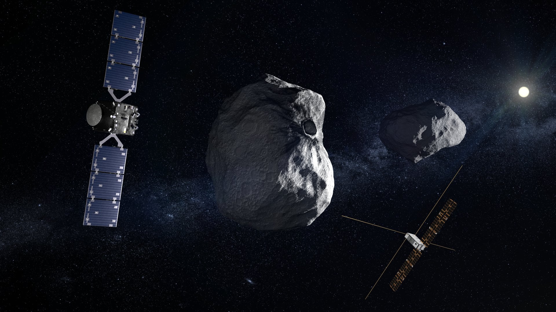 Европейский зонд Hera готовится раскрыть последствия исторического удара DART по астероиду Диморф